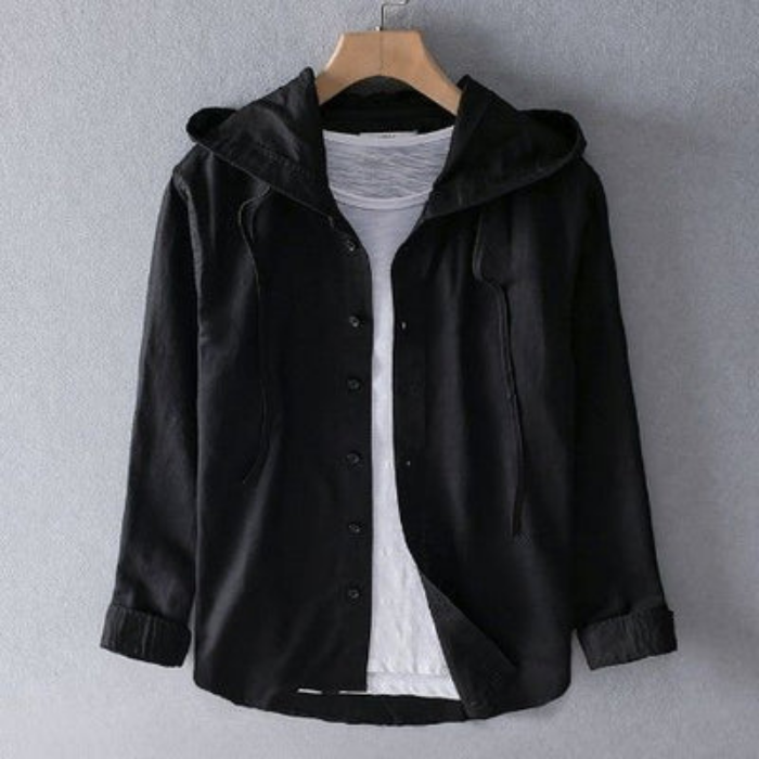 Albinette – Striped casual – Hooded shirt-15150305902976-Santi Vento Atelier