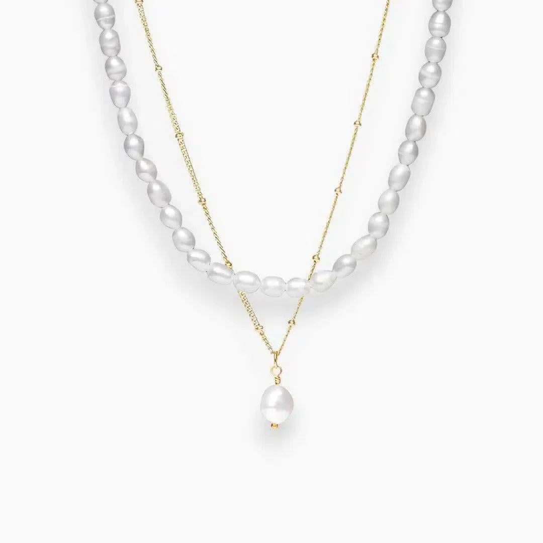 Alohani – Freshwater pearls – Necklace duo-15137989198208-Santi Vento Atelier