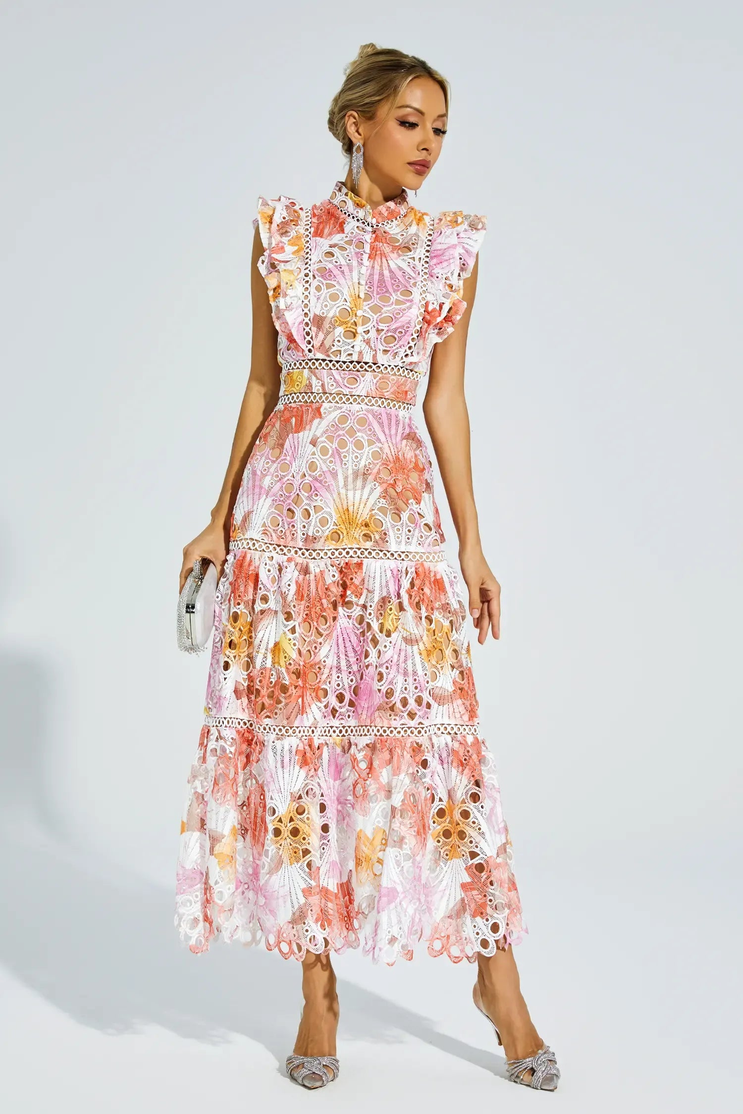 Alouvelle - Embroidered romance – Midi dress-15153944723840-Santi Vento Atelier