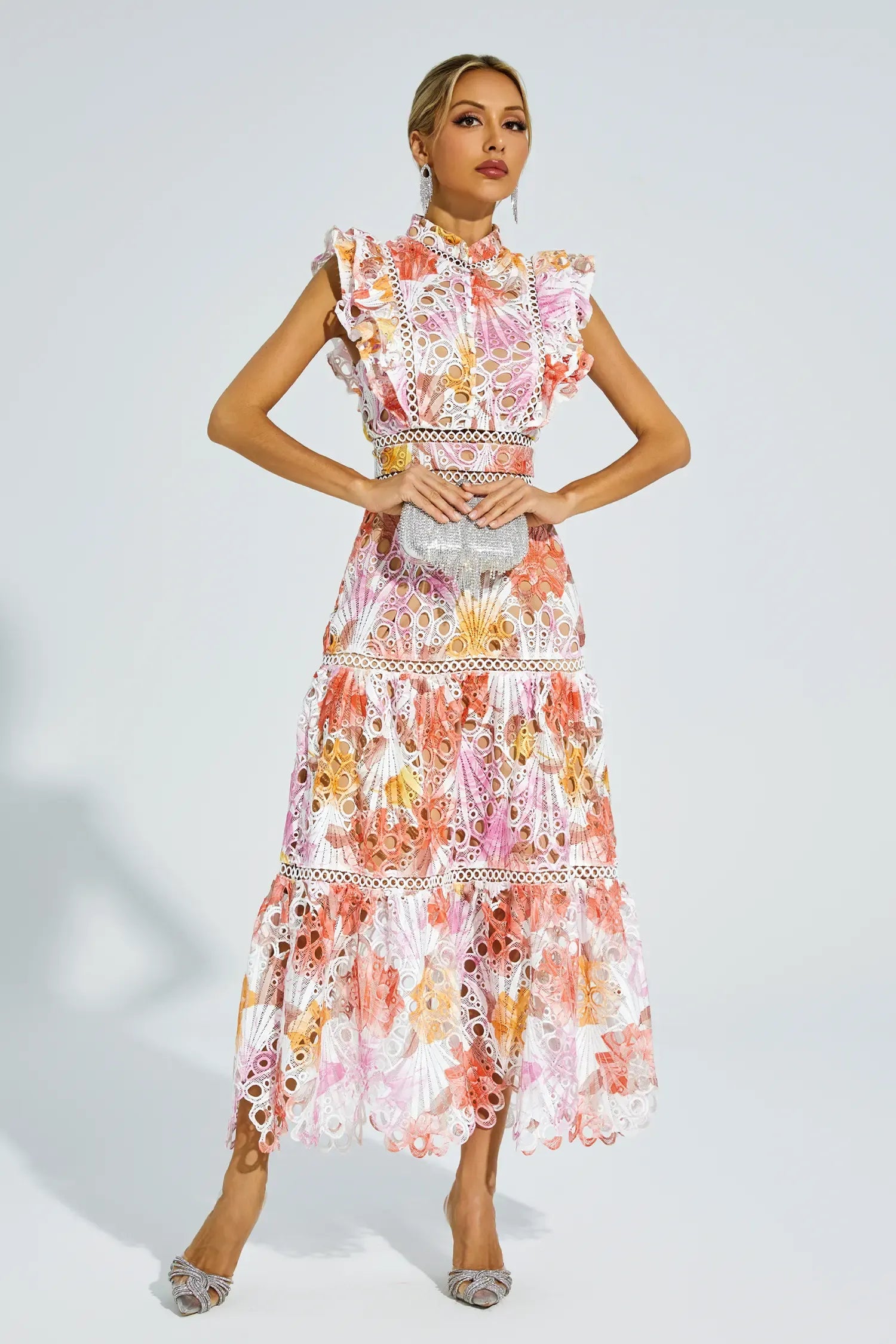 Alouvelle - Embroidered romance – Midi dress-15153944723840-Santi Vento Atelier