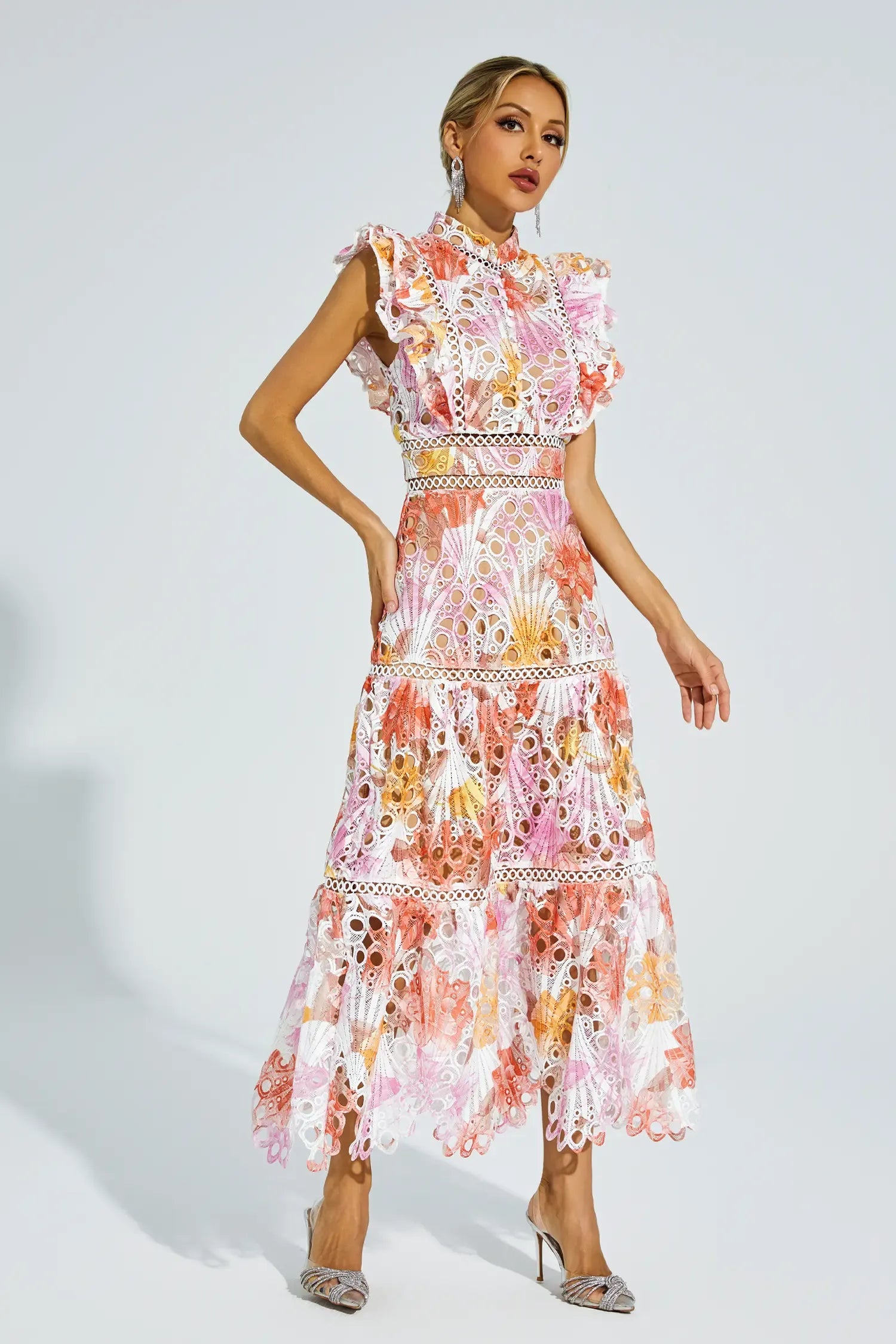 Alouvelle - Embroidered romance – Midi dress-15153944723840-Santi Vento Atelier