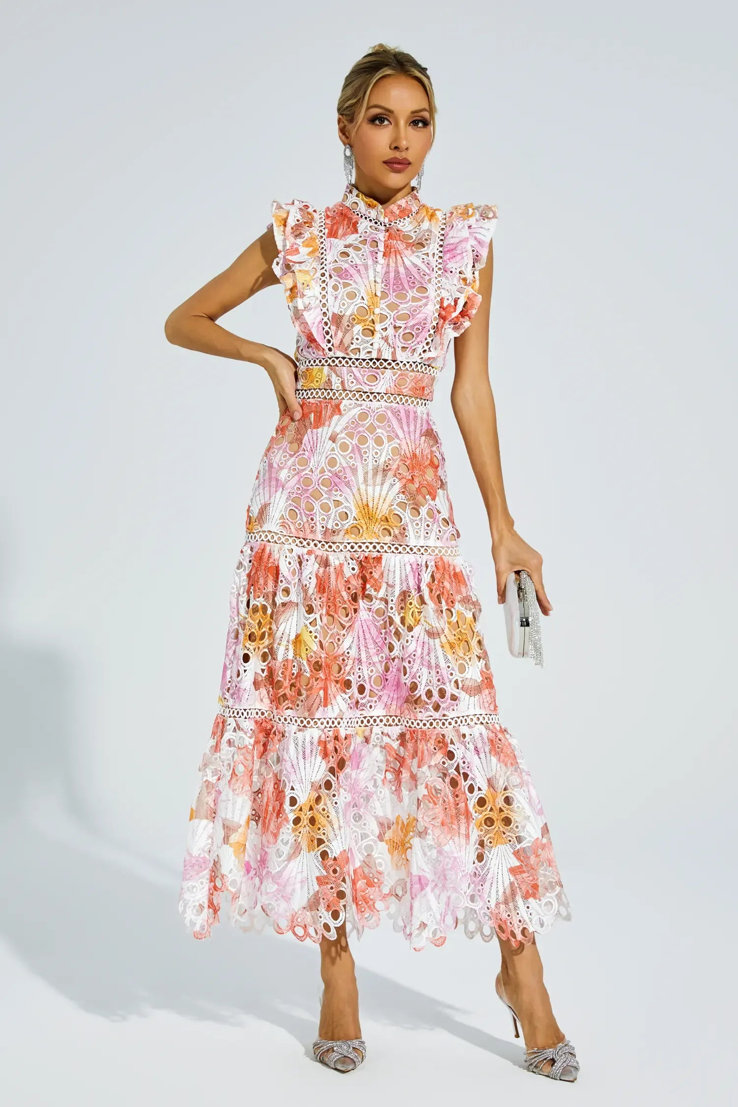 Alouvelle - Embroidered romance – Midi dress-15153944723840-Santi Vento Atelier