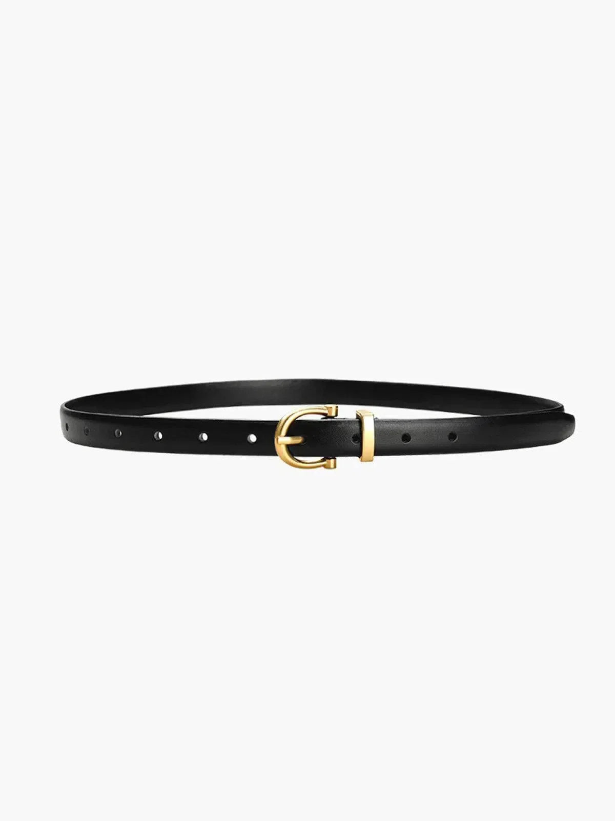 Althea – Minimalist black design – Buckle belt-15137955938688-Santi Vento Atelier