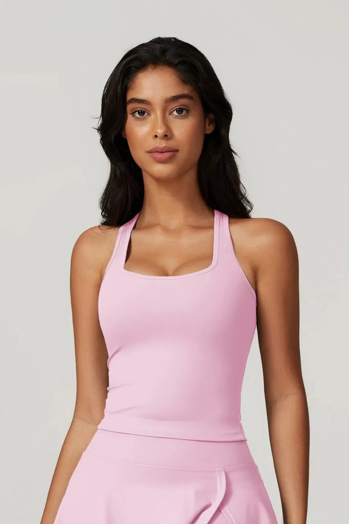 Annika – Square neckline – Sleeveless top-15138000863616-Santi Vento Atelier