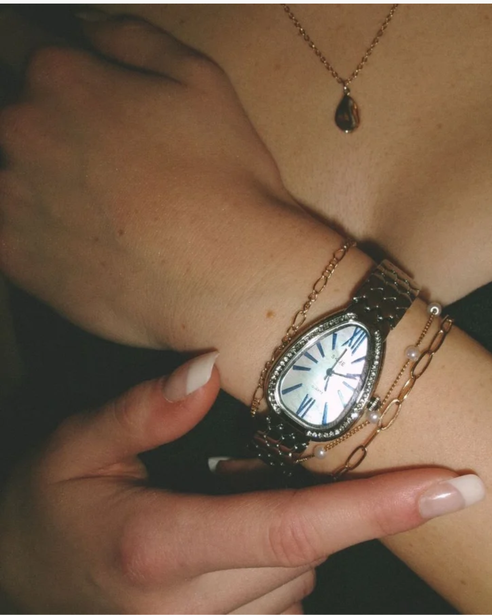 Aurelia – Teardrop design – Gold-toned watch-15137987199360-Santi Vento Atelier