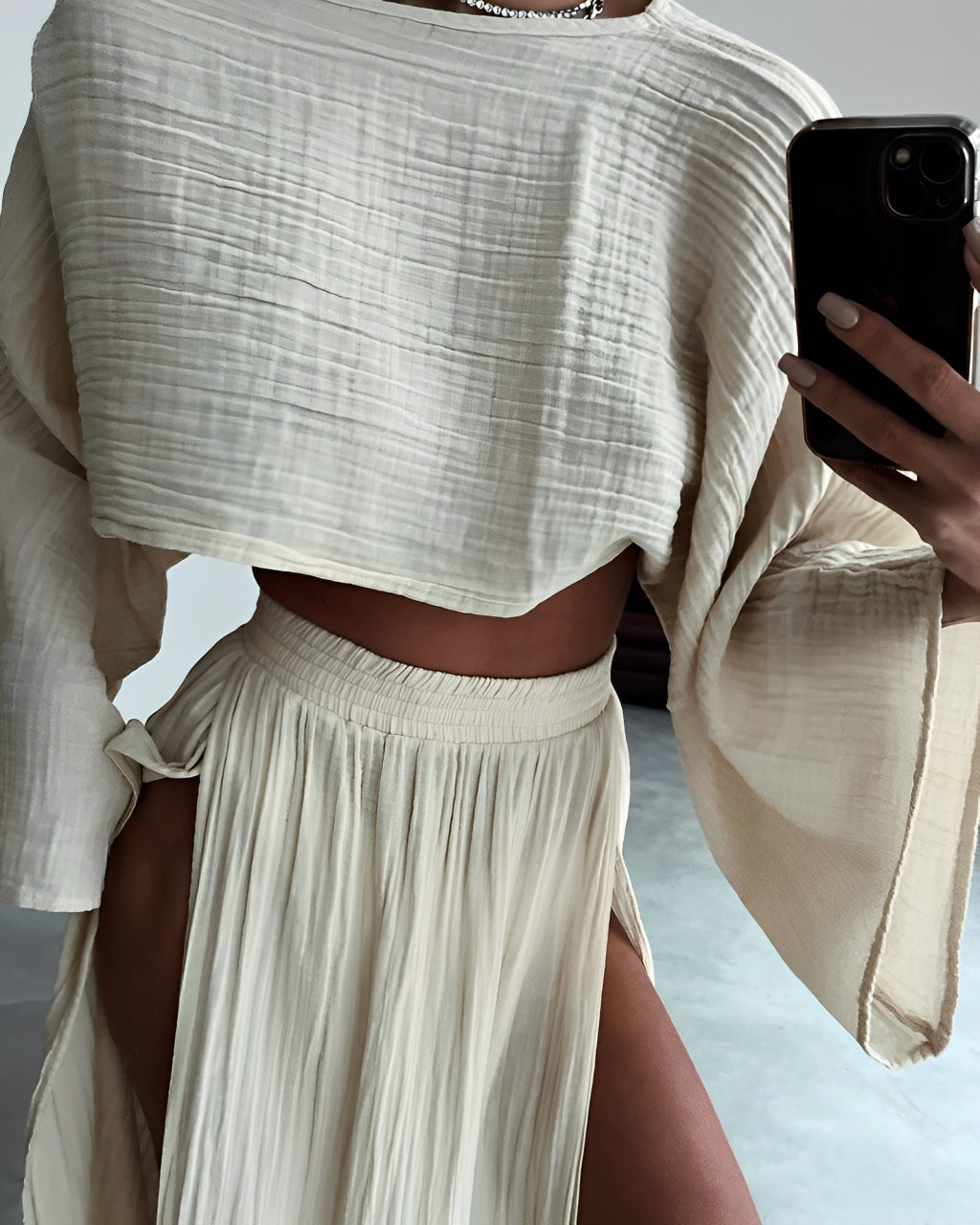 Aveline – Flowy co-ord – Beach set-15146312794496-Santi Vento Atelier