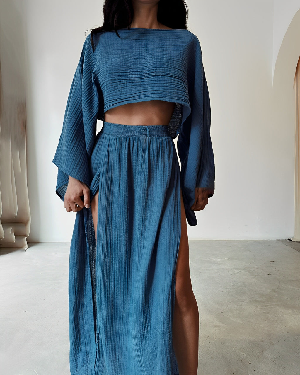 Aveline – Flowy co-ord – Beach set-15146312794496-Santi Vento Atelier