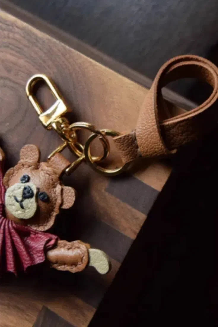 Ballet Bear – Graceful design – Bag charm-15137985528192-Santi Vento Atelier