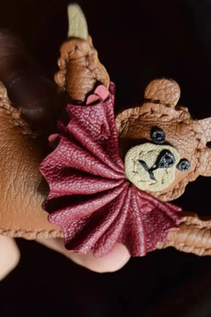 Ballet Bear – Graceful design – Bag charm-15137985528192-Santi Vento Atelier