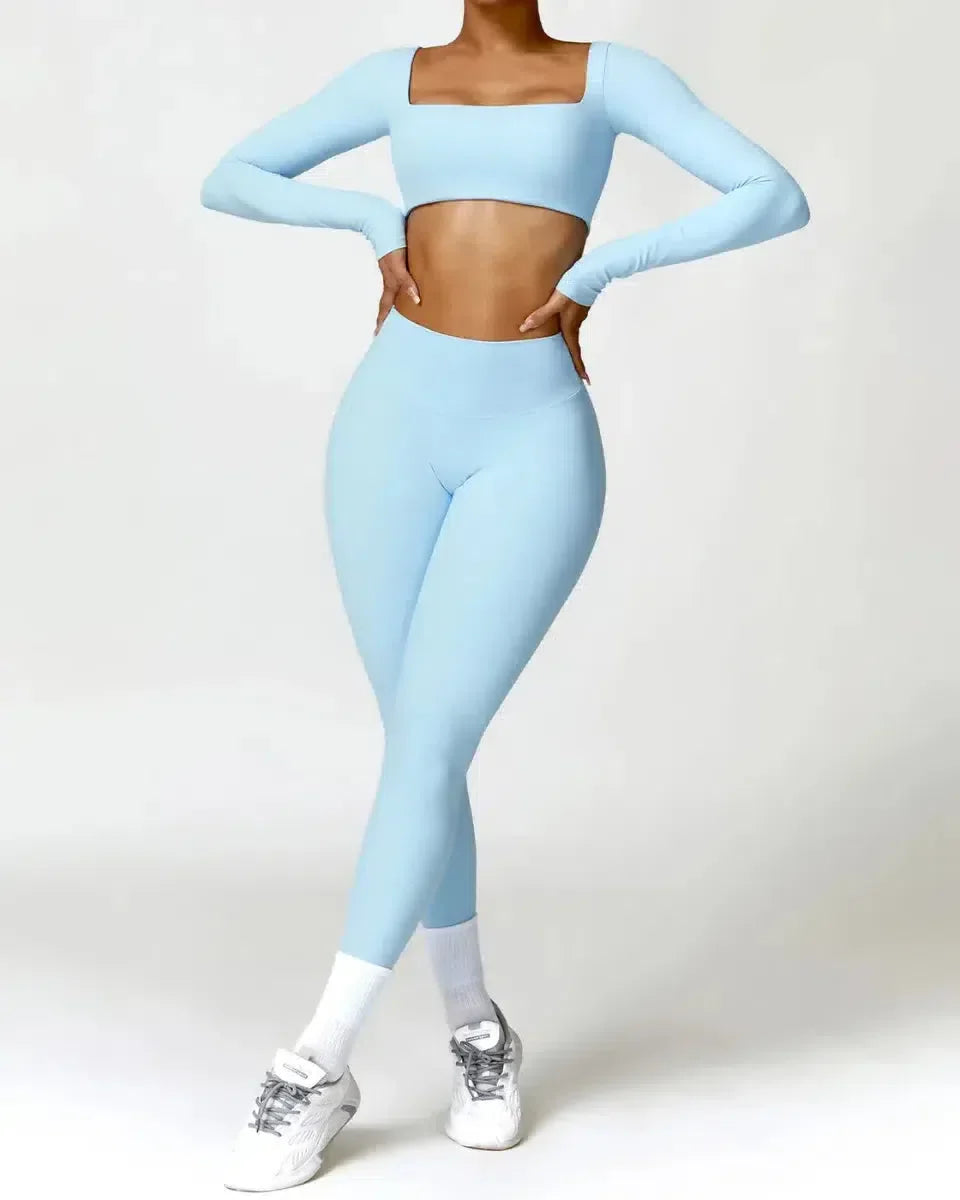 Brunella – Pastel hues – Quick-dry workout set-15138003353984-Santi Vento Atelier