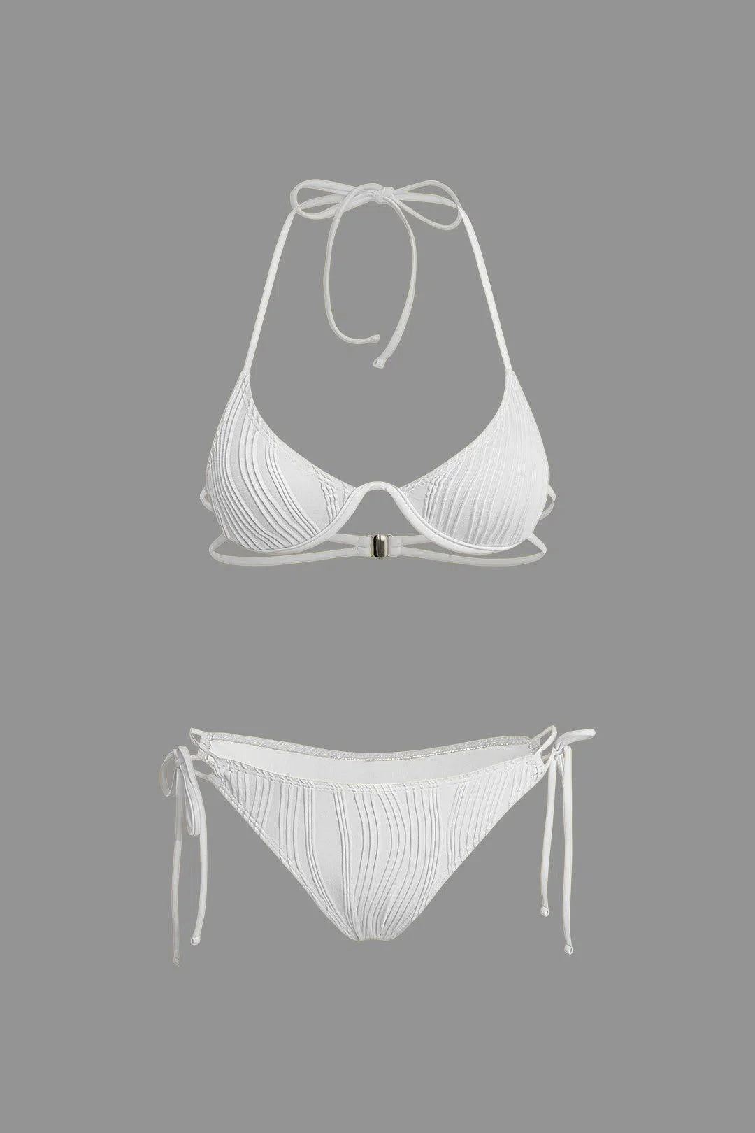 Calyne – Elegant design – Ruched bikini set-15138008793472-Santi Vento Atelier