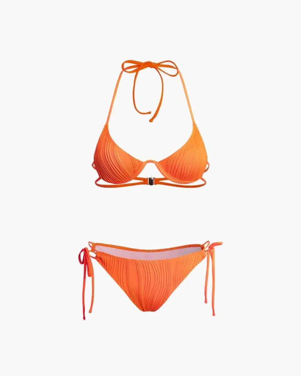 Calyne – Elegant design – Ruched bikini set-15138008793472-Santi Vento Atelier