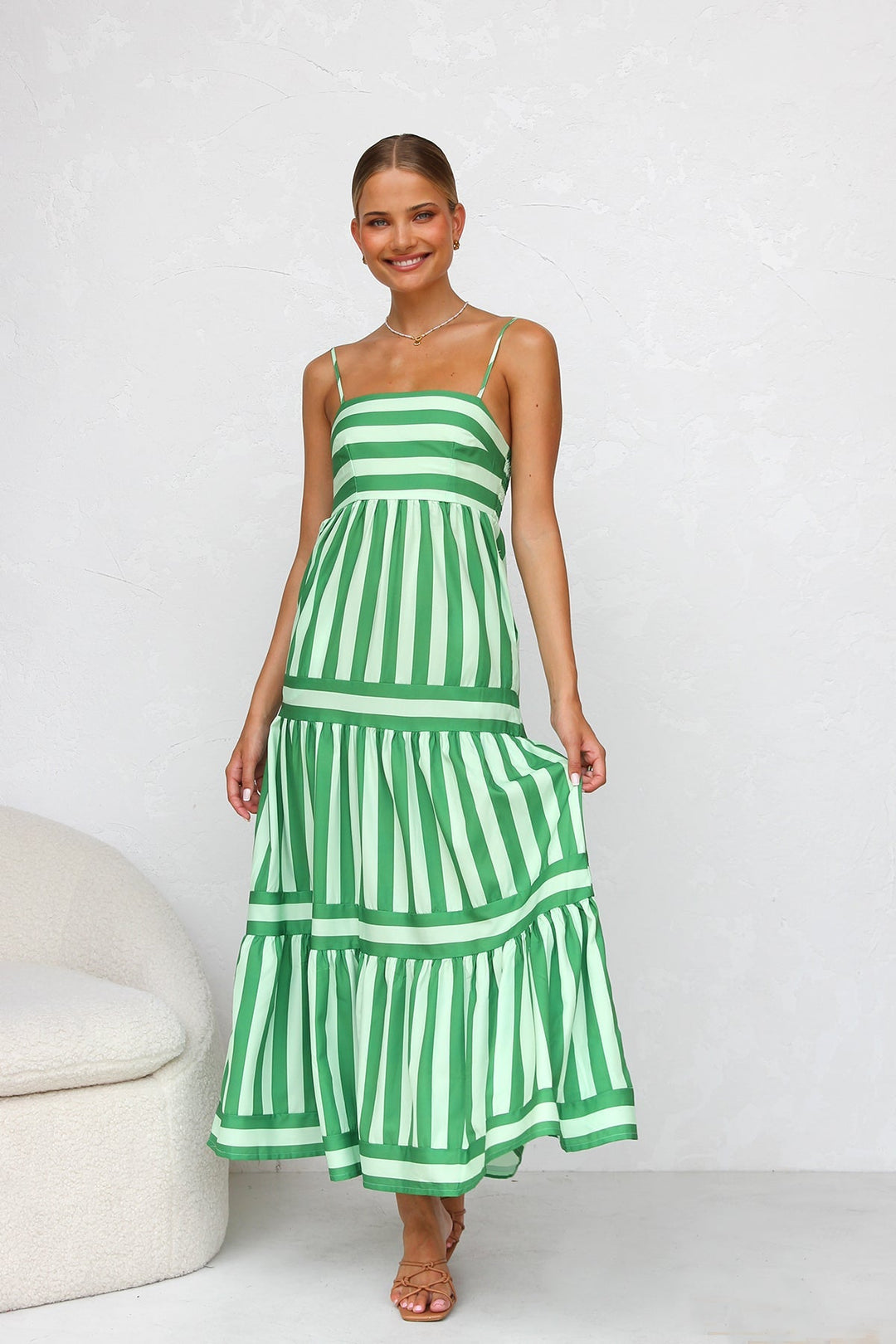 Candessa – Candy stripe flow – Maxi dress-15139768598912-Santi Vento Atelier