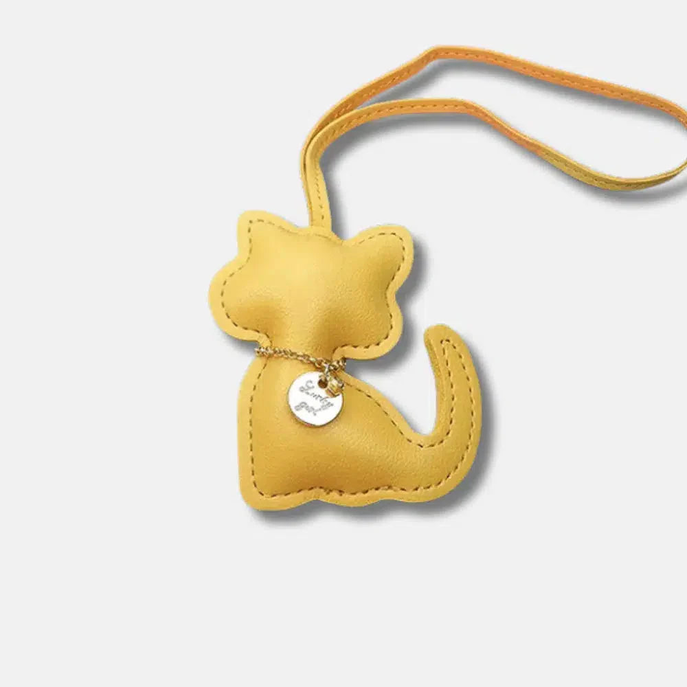 Cat – Playful cat design – Bag charm-15137985102208-Santi Vento Atelier