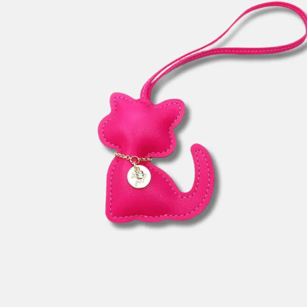 Cat – Playful cat design – Bag charm-15137985102208-Santi Vento Atelier