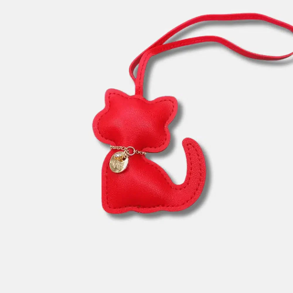 Cat – Playful cat design – Bag charm-15137985102208-Santi Vento Atelier