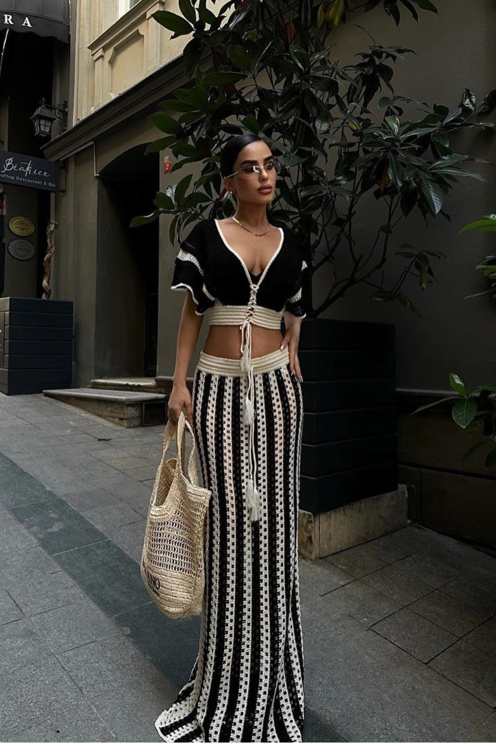 Cavalleta – Woven stripe – Crochet co-ord set-15157953167744-Santi Vento Atelier