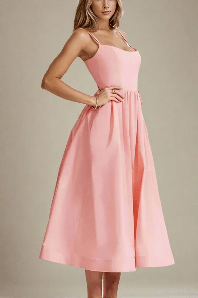 Celavie – Satin finish – Midi dress-15173819859328-Santi Vento Atelier