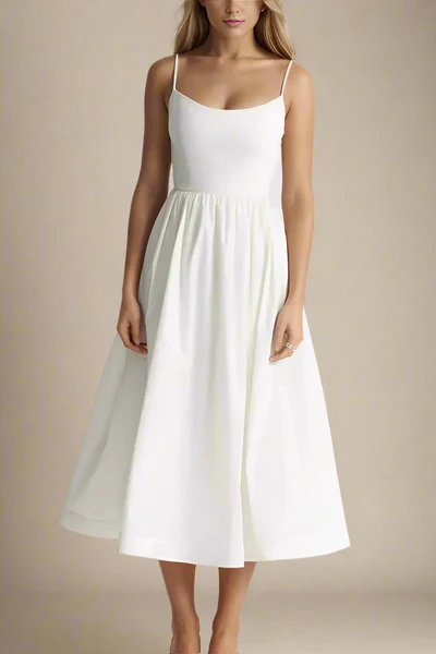 Celavie – Satin finish – Midi dress-15173819859328-Santi Vento Atelier