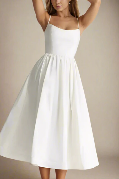 Celavie – Satin finish – Midi dress-15173819859328-Santi Vento Atelier