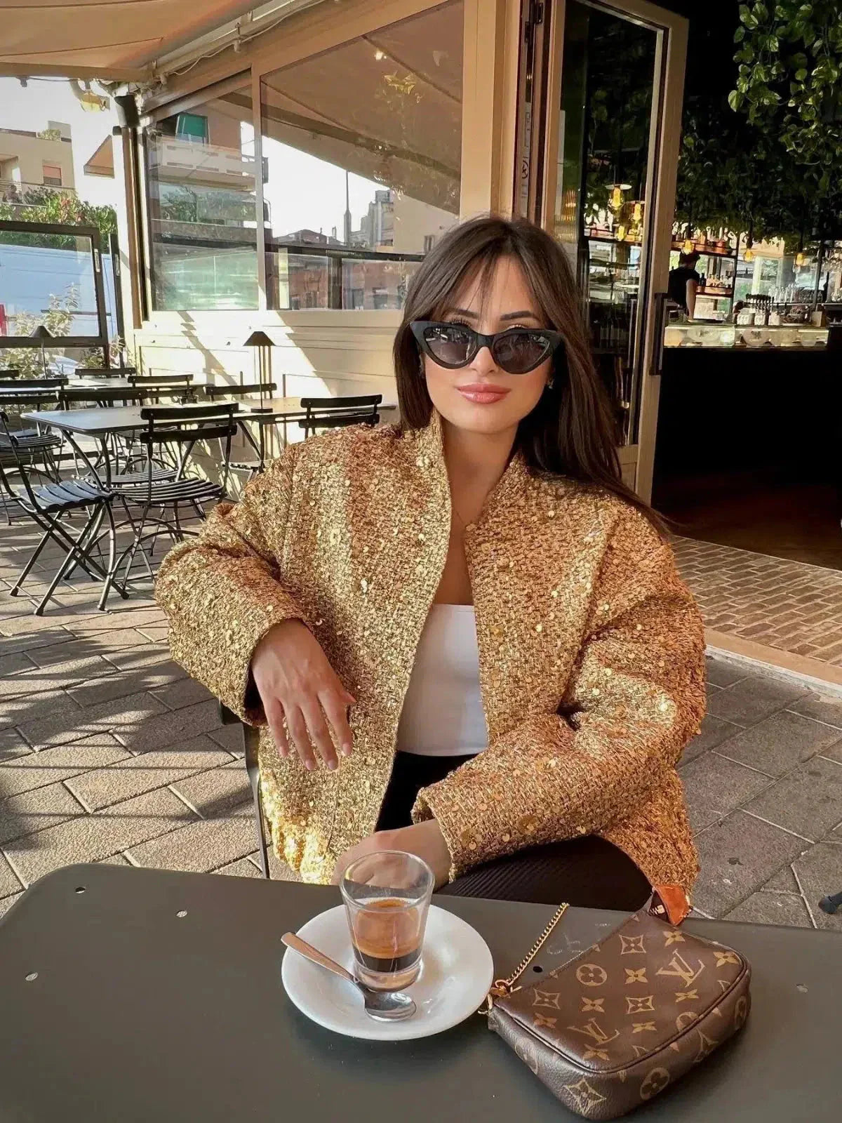 Céleste – Sequin statement – Cropped jacket-15137995653504-Santi Vento Atelier