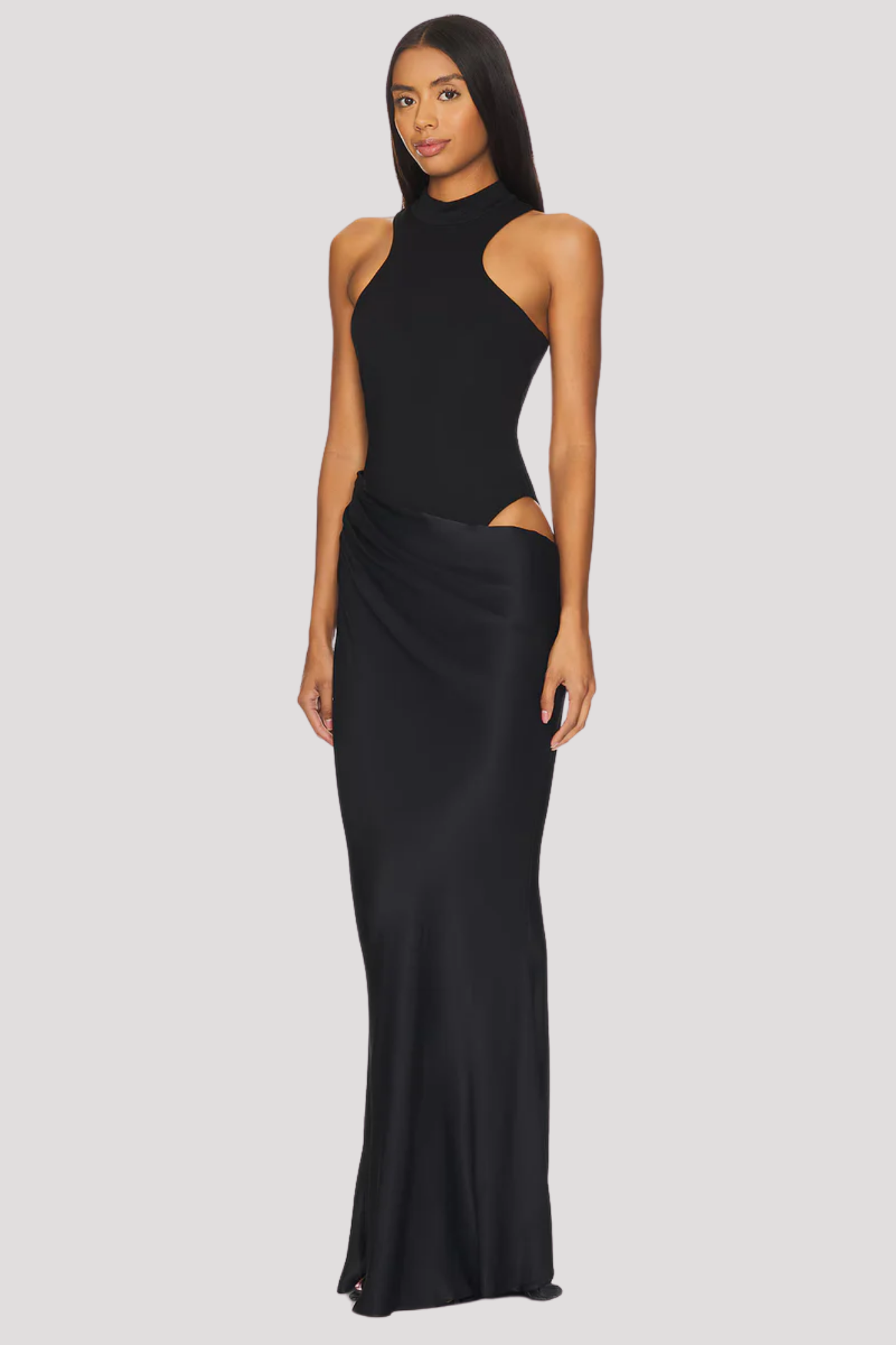 Celvara – Cutout waist – Halter evening gown-15155747783040-Santi Vento Atelier