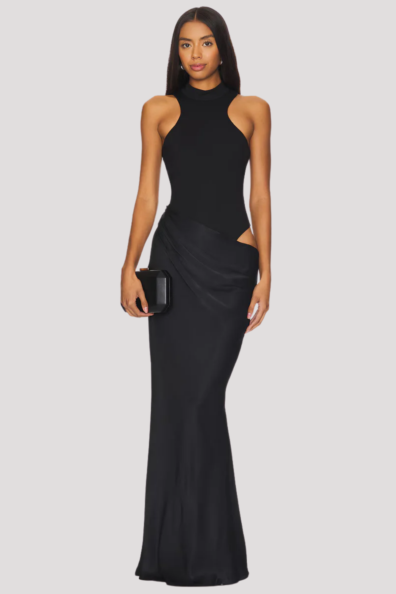 Celvara – Cutout waist – Halter evening gown-15155747783040-Santi Vento Atelier