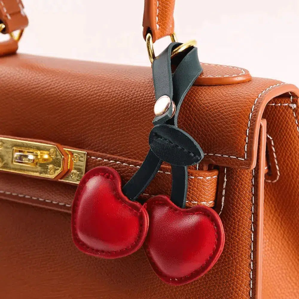 Cherry – Playful cherry design – Bag charm-15137984905600-Santi Vento Atelier