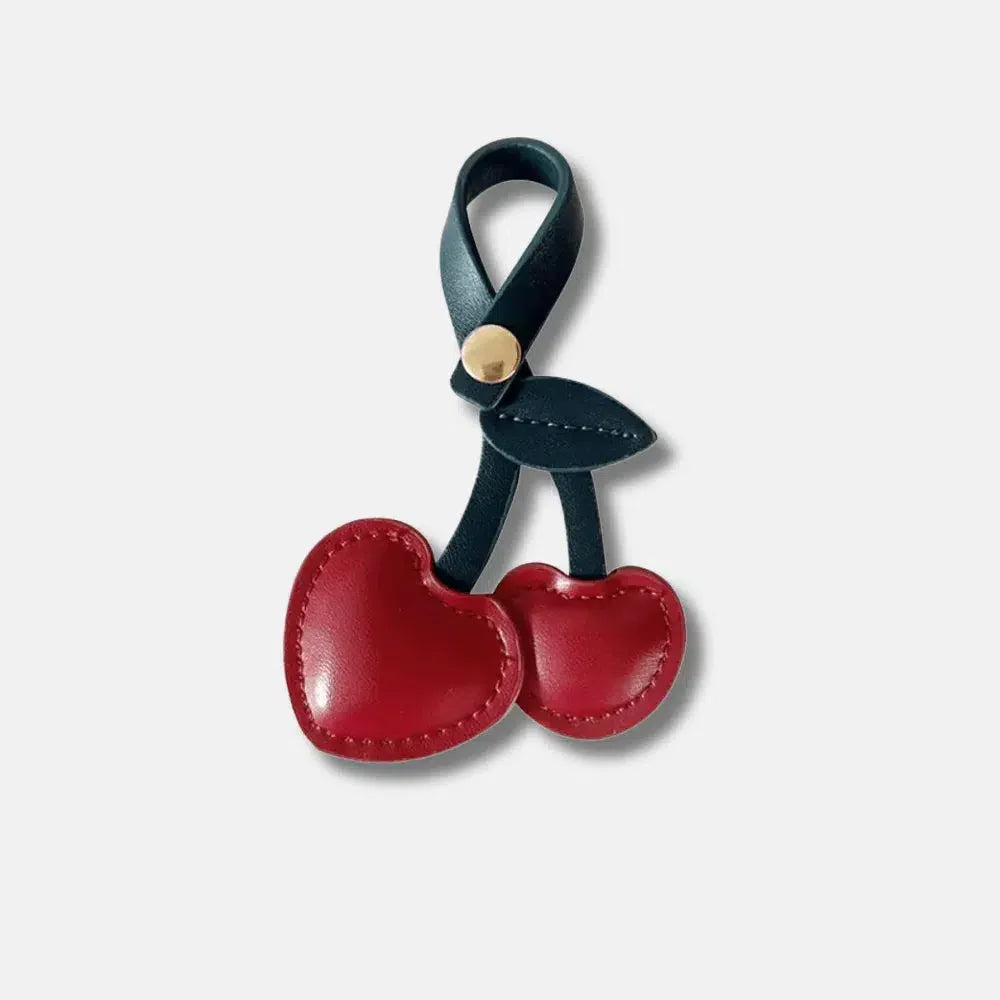 Cherry – Playful cherry design – Bag charm-15137984905600-Santi Vento Atelier
