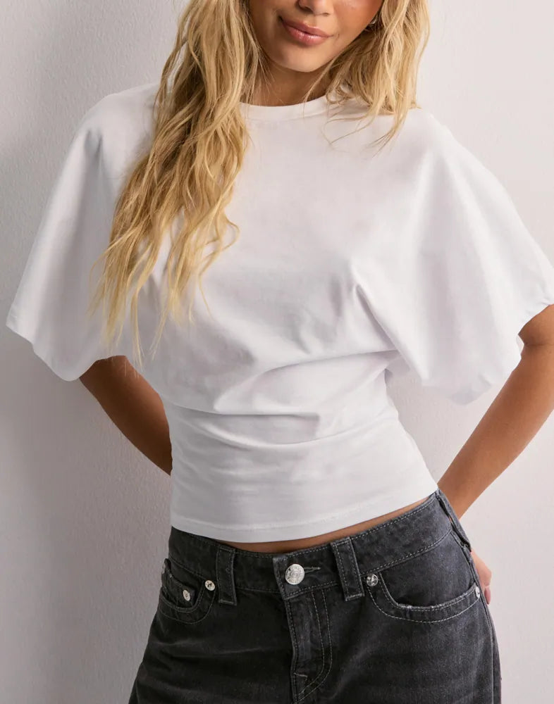 Cirella – Cinched waist – Cropped t-shirt-15142068584832-Santi Vento Atelier