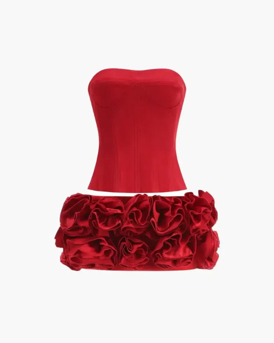 Clizia – Strapless corset top – Two-piece set-15140856267136-Santi Vento Atelier