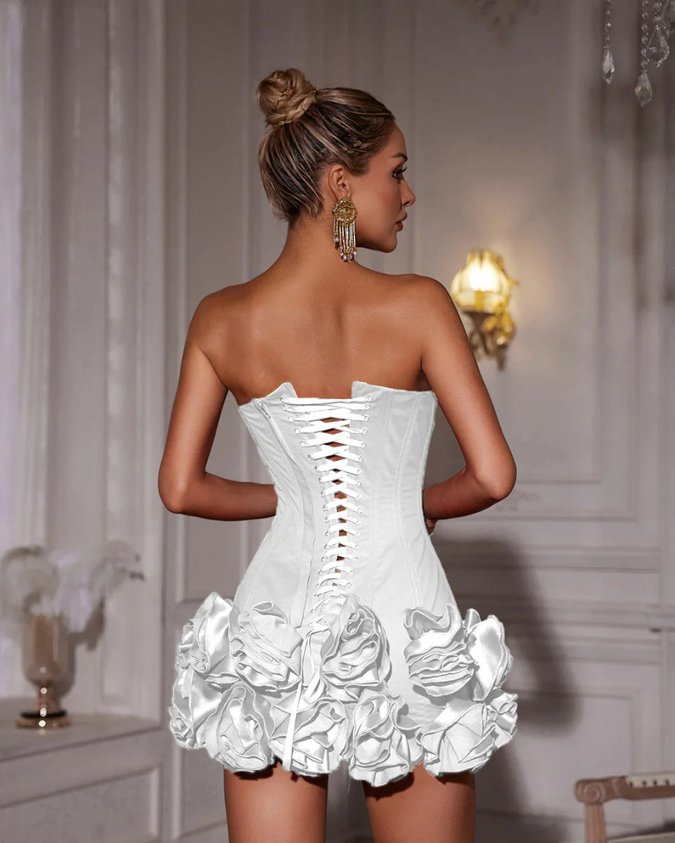 Clizia – Strapless corset top – Two-piece set-15140856267136-Santi Vento Atelier