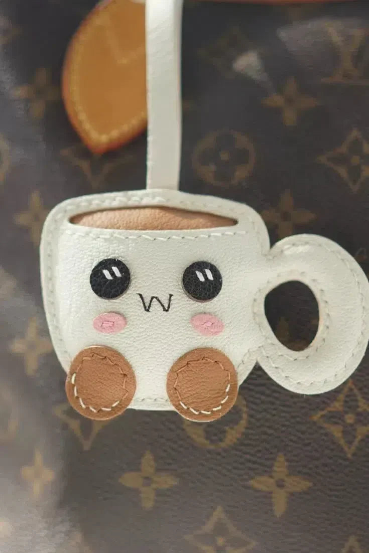 Cuppy the Coffee – Whimsical theme – Bag charm-15137985954176-Santi Vento Atelier
