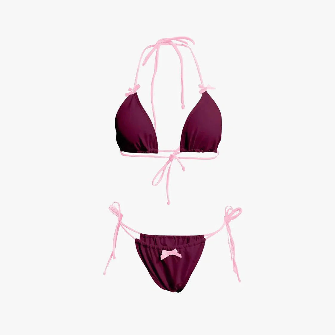 Cyarra – Y2K coquette style – Ribbon bikini set-15138009022848-Santi Vento Atelier