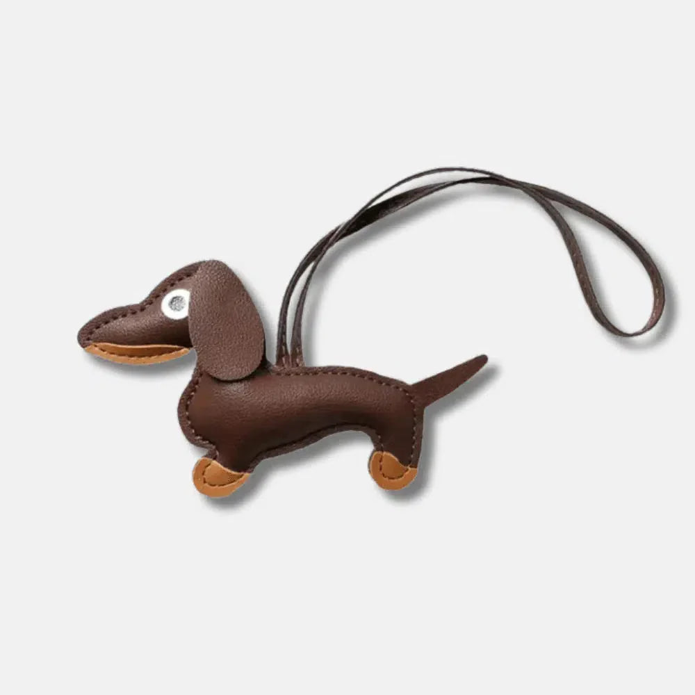 Dachshund – Playful dachshund design – Bag charm-15137985036672-Santi Vento Atelier