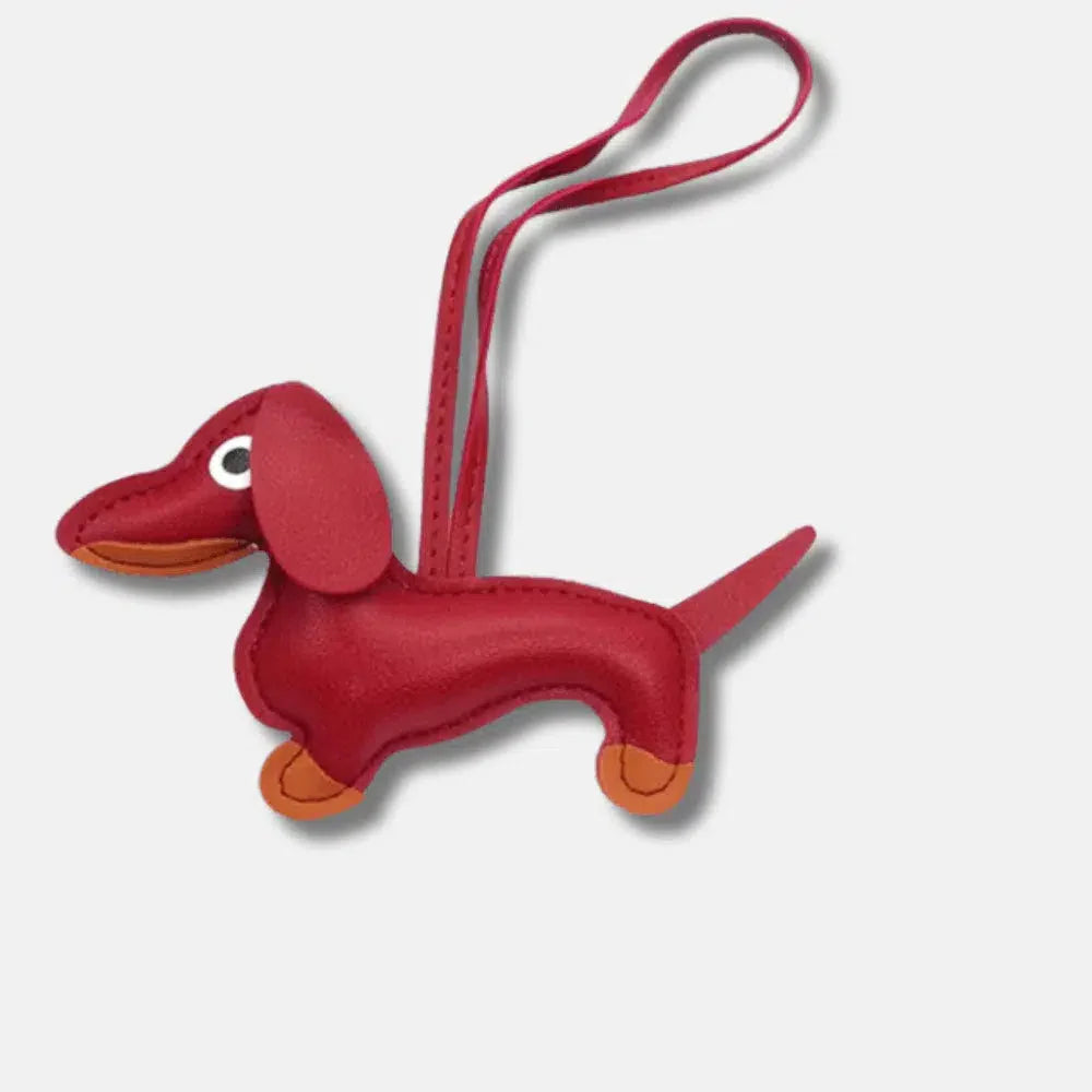 Dachshund – Playful dachshund design – Bag charm-15137985036672-Santi Vento Atelier