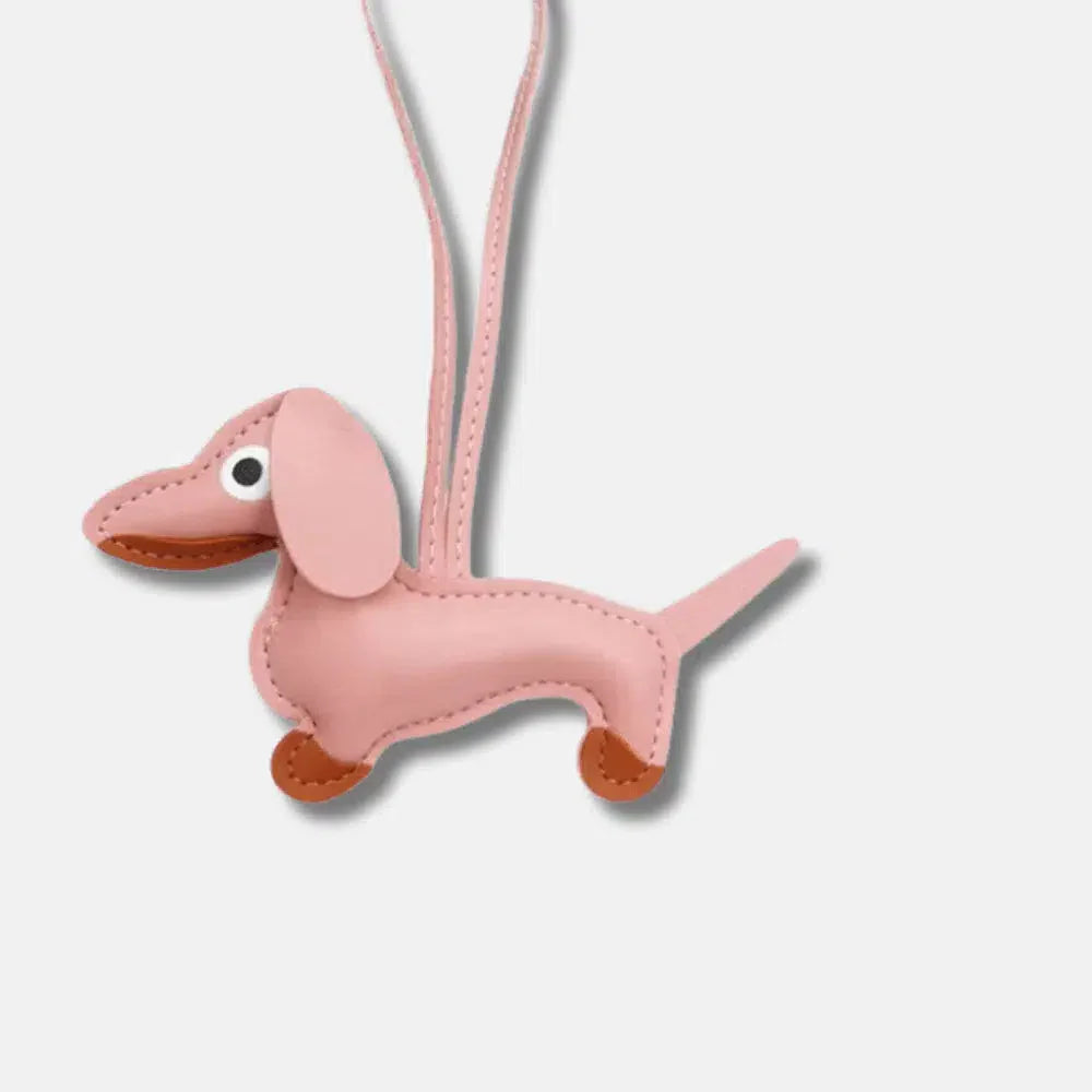 Dachshund – Playful dachshund design – Bag charm-15137985036672-Santi Vento Atelier