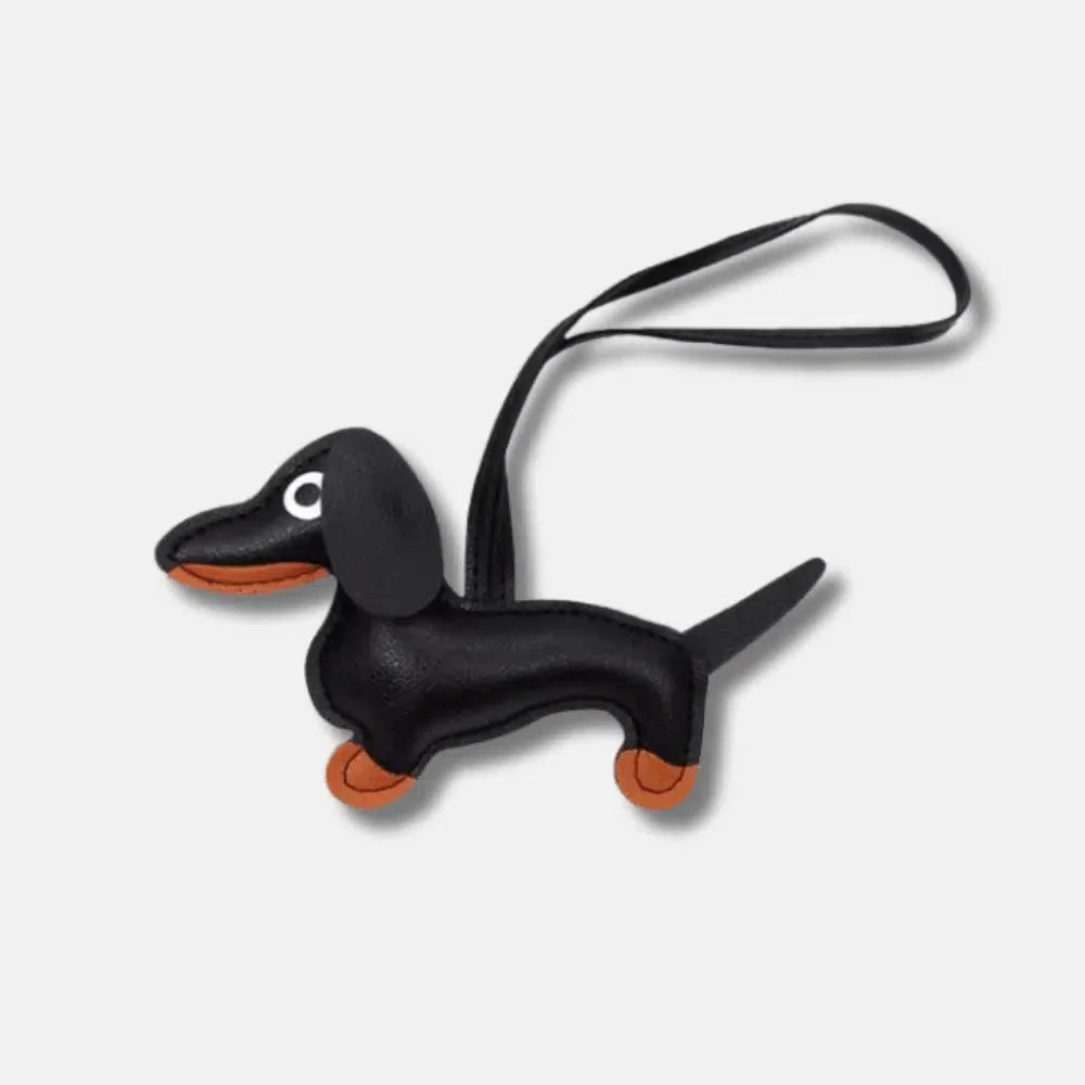 Dachshund – Playful dachshund design – Bag charm-15137985036672-Santi Vento Atelier
