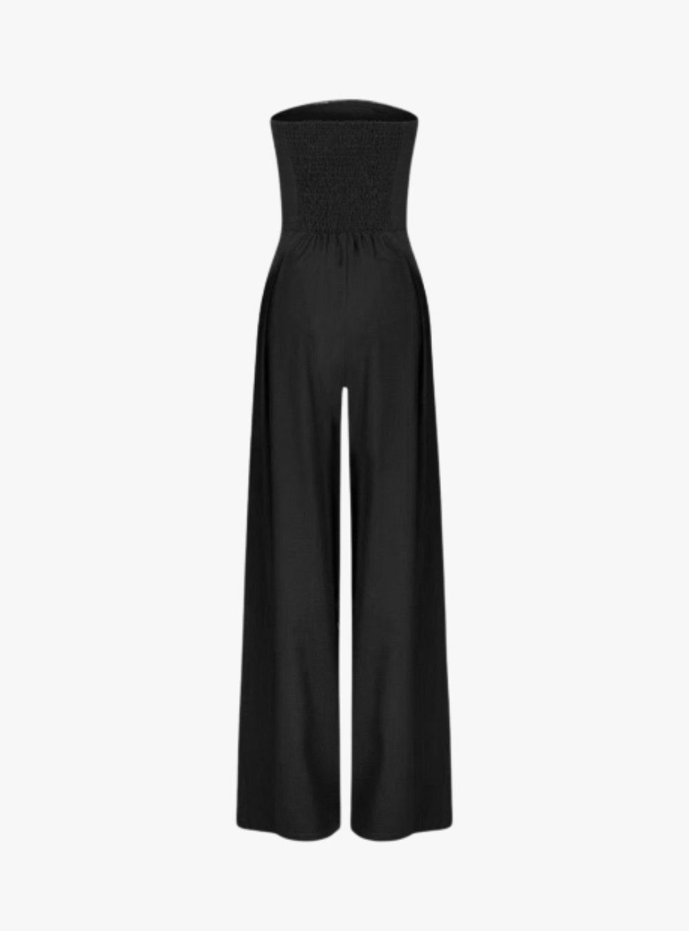 Elisavie – Strapless tailored – Wide leg jumpsuit-15148504383872-Santi Vento Atelier