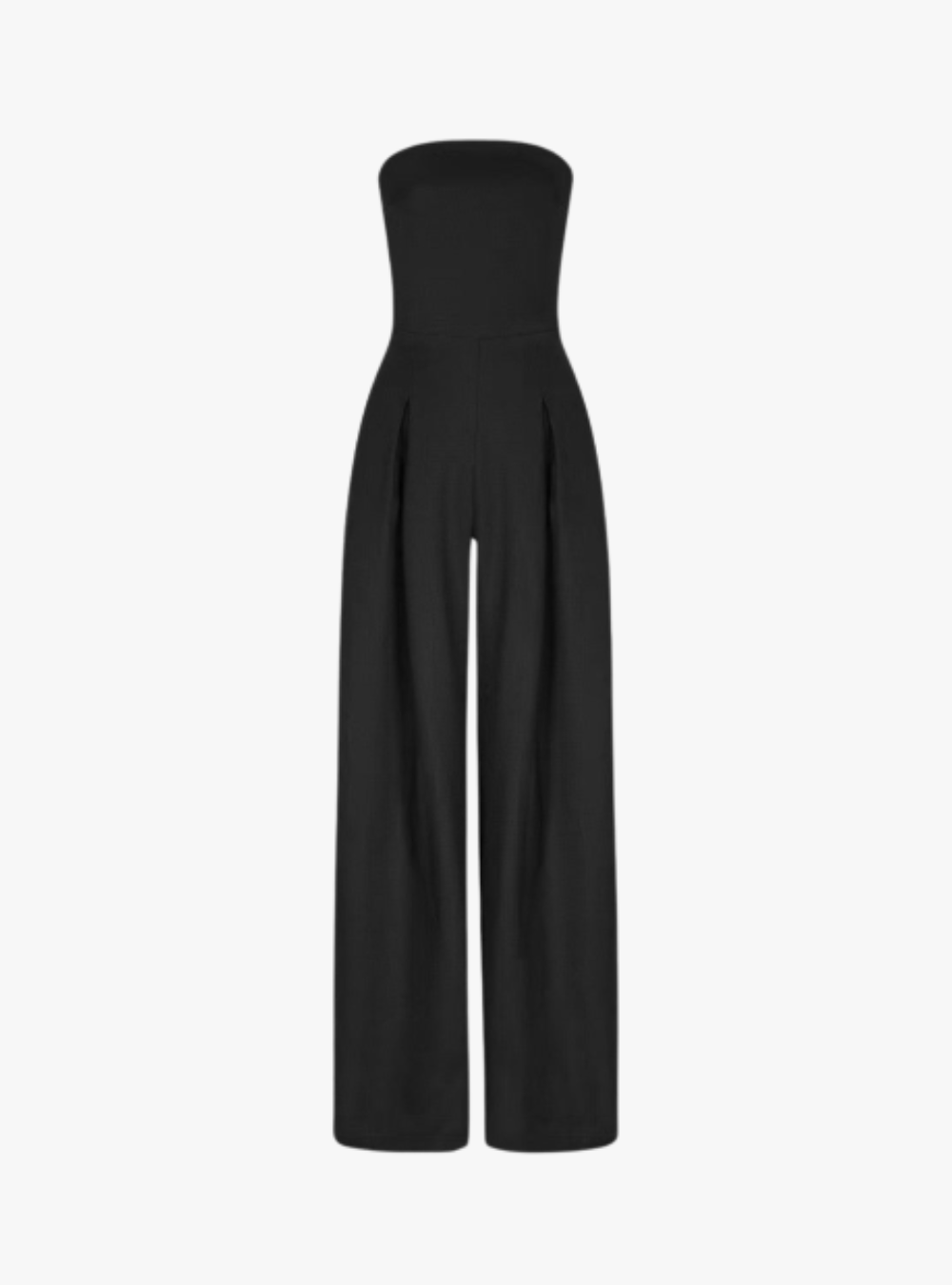 Elisavie – Strapless tailored – Wide leg jumpsuit-15148504383872-Santi Vento Atelier