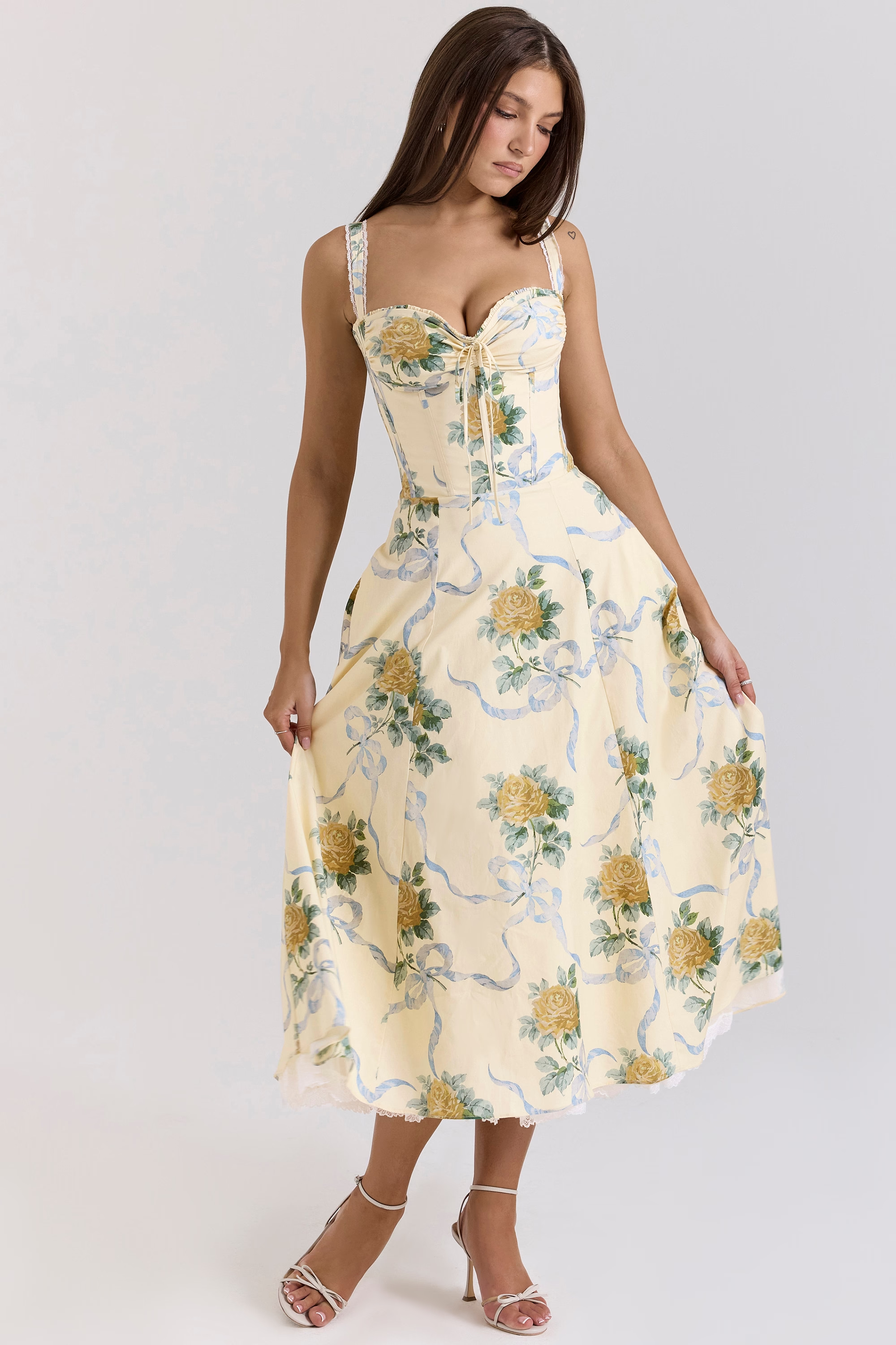 Elisora – Vintage floral – Midi sundress-15146333897088-Santi Vento Atelier