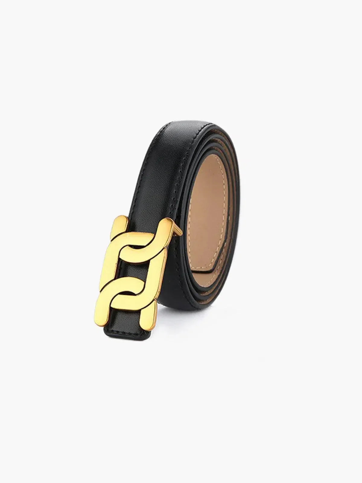 Elodia – Slim polished buckle – Leather belt-15137955873152-Santi Vento Atelier
