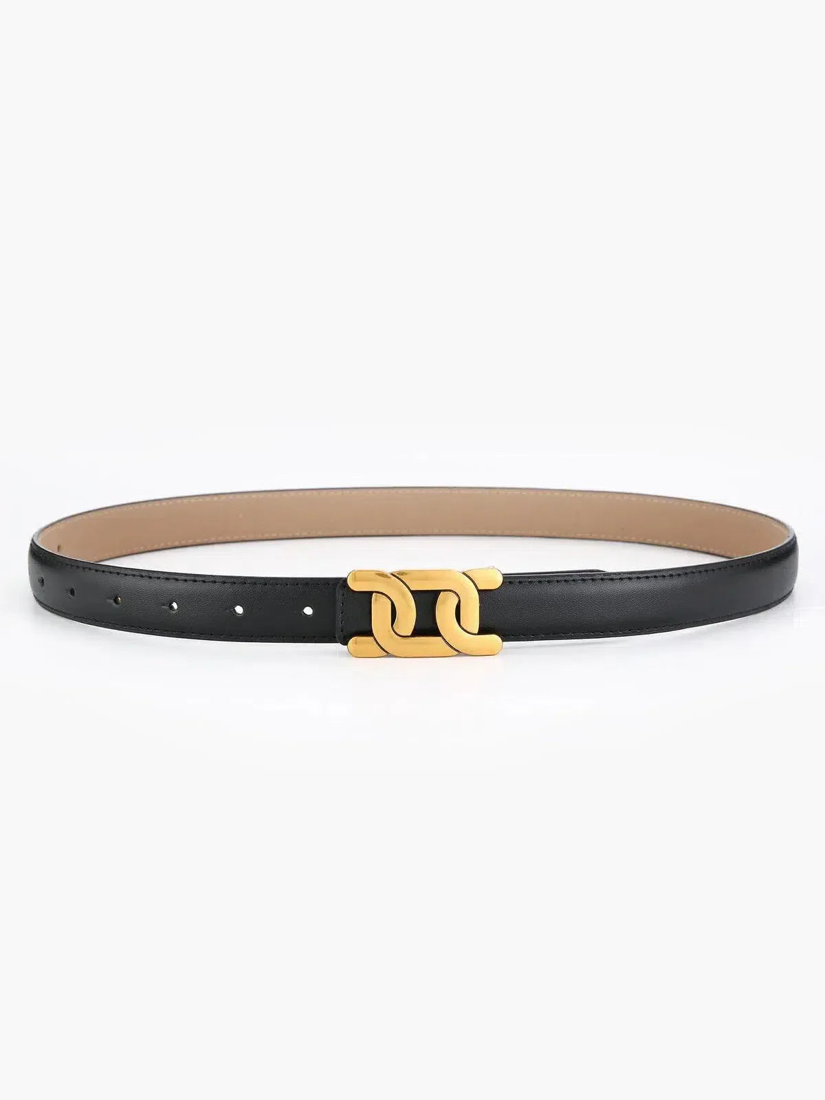 Elodia – Slim polished buckle – Leather belt-15137955873152-Santi Vento Atelier
