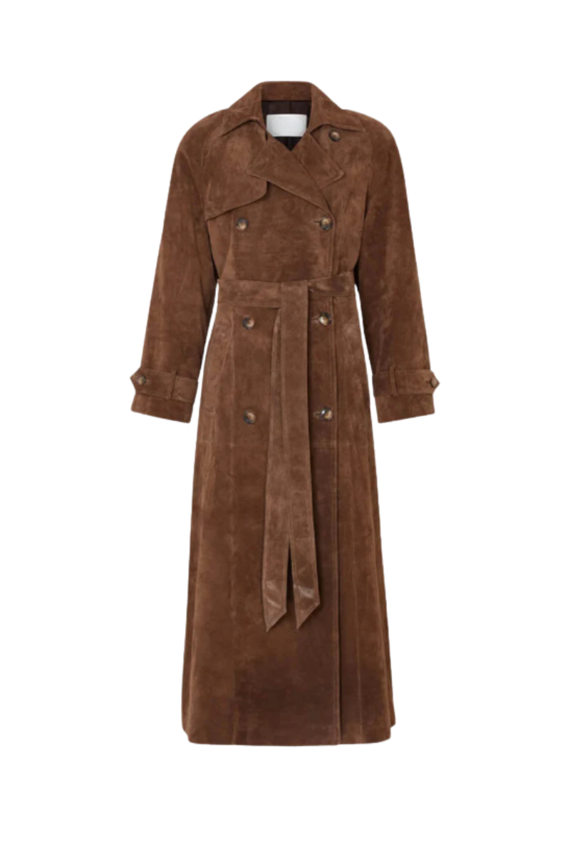 Emilienne – Suede elegance – Trench coat-15139744940416-Santi Vento Atelier