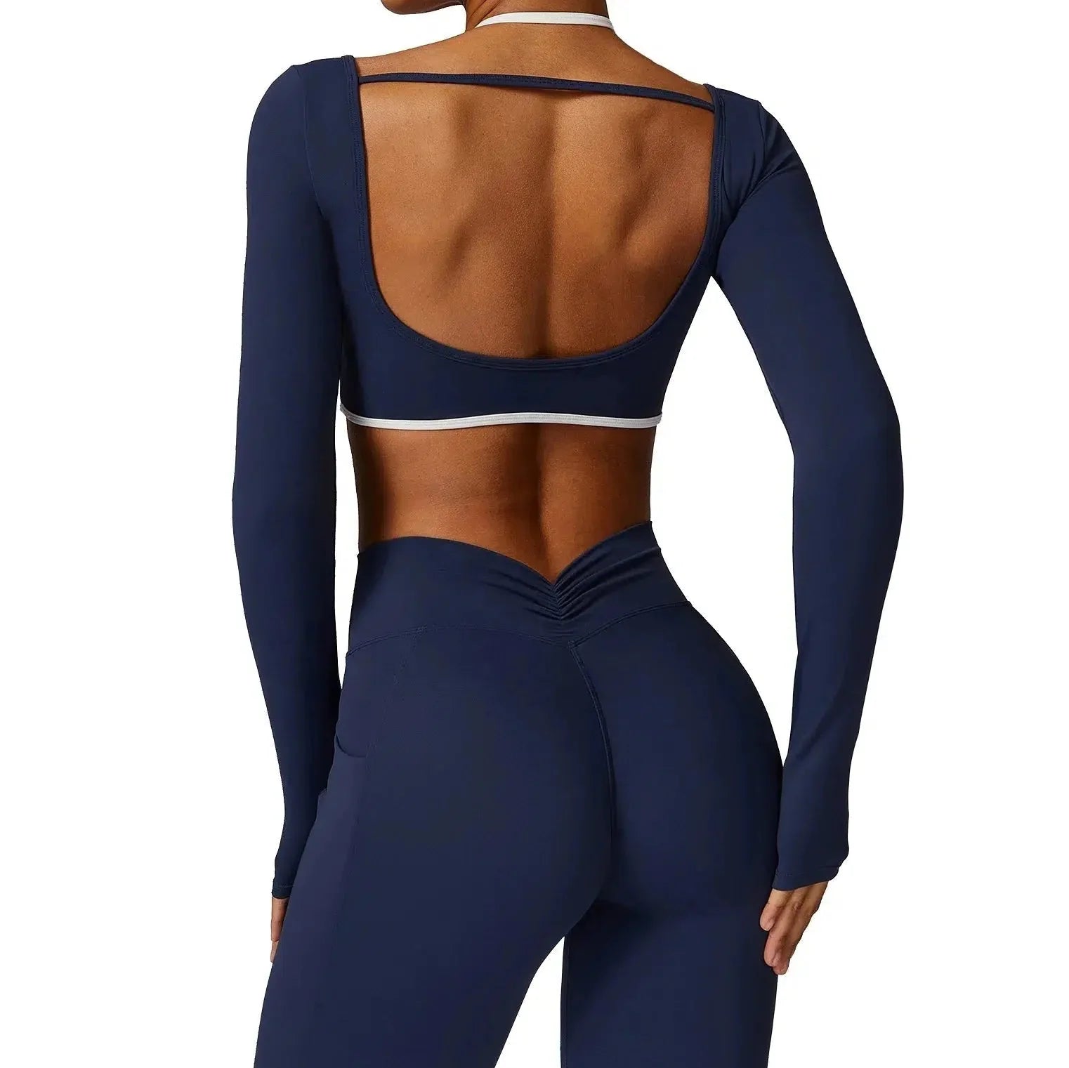 Erminia – Compressive fabric – V-cut gym set-15138003222912-Santi Vento Atelier