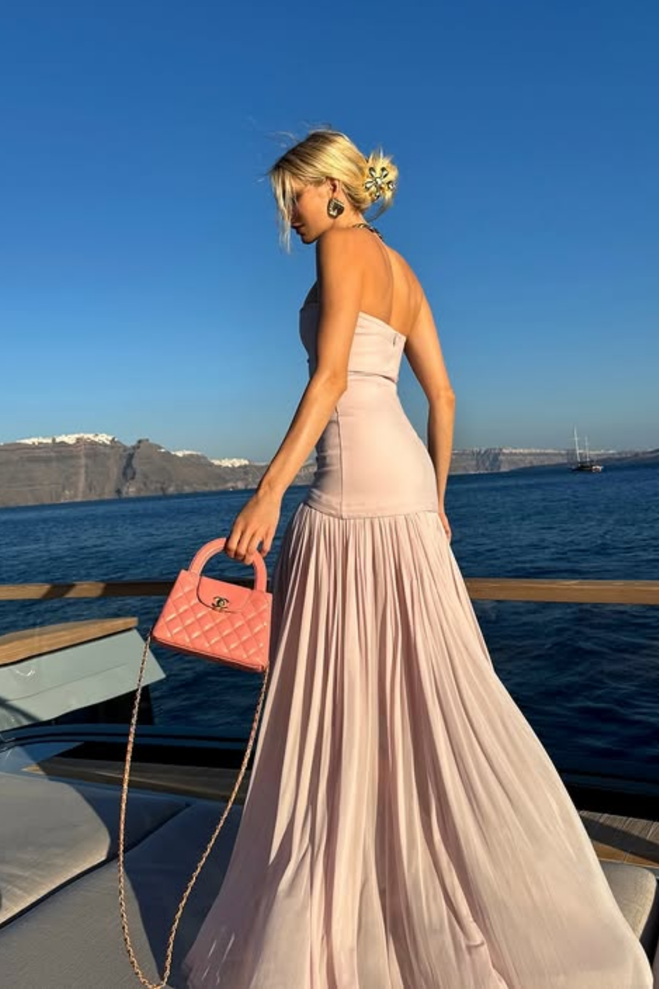 Evelyn – Strapless pleated hem – Evening gown-15168588513664-Santi Vento Atelier