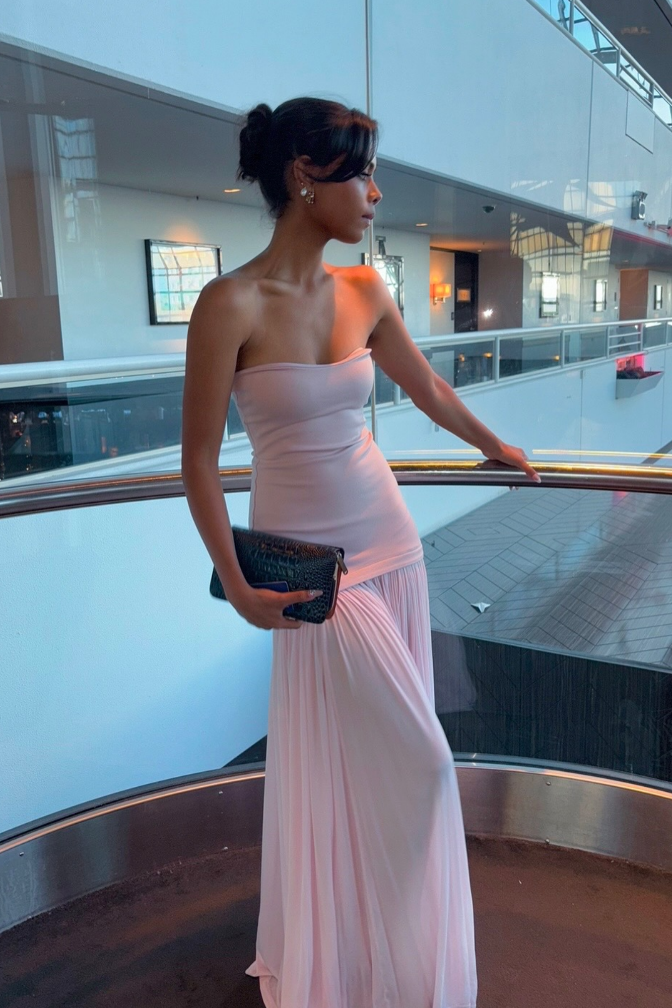 Evelyn – Strapless pleated hem – Evening gown-15168588513664-Santi Vento Atelier