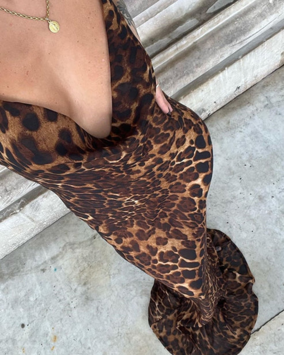 Feliciana – Adjustable – Leopard maxi dress-15139766993280-Santi Vento Atelier