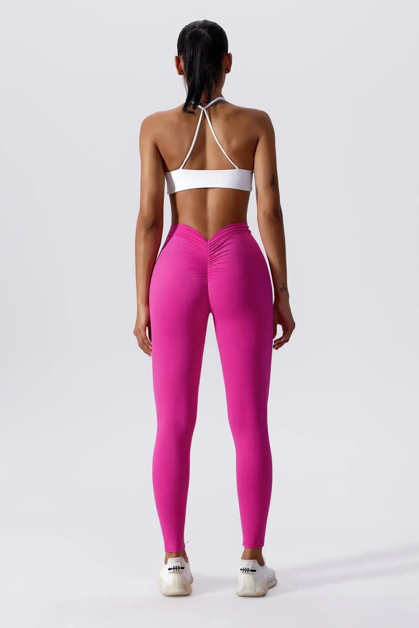 Fia – V-shaped waistband – Active leggings-15138001682816-Santi Vento Atelier