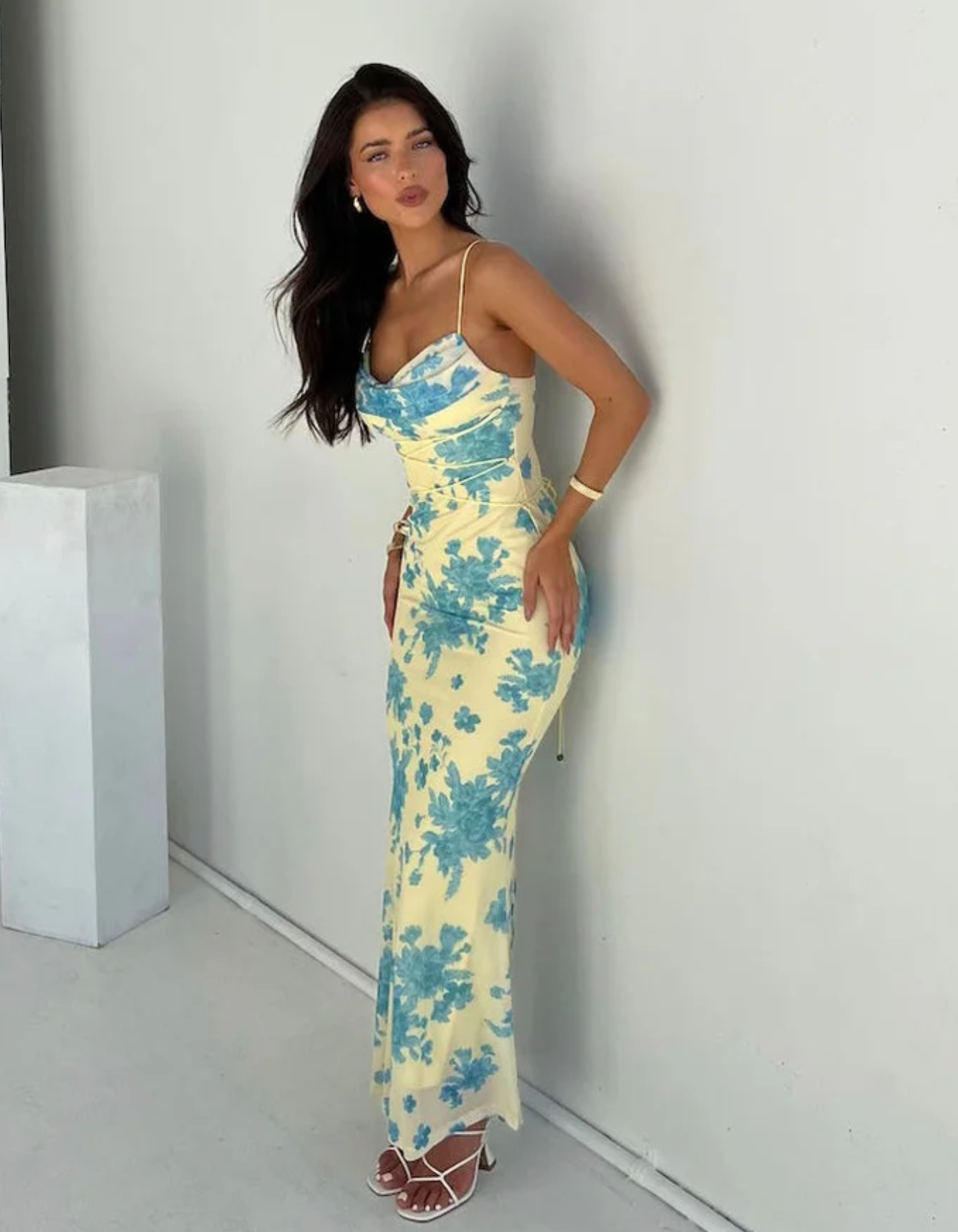 Fioravita – Ruched tie-dye – Bodycon maxi dress-15151054815616-Santi Vento Atelier